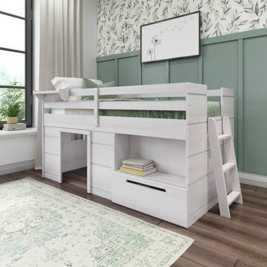 Harriet Bee Kittitas Twin Solid Wood Low Loft Bed by Harriet Bee Reviews Wayfair Canada